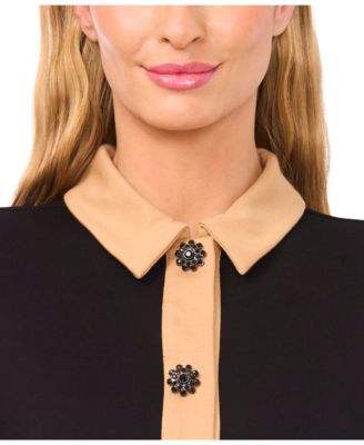 Women's Button Down Collared Top