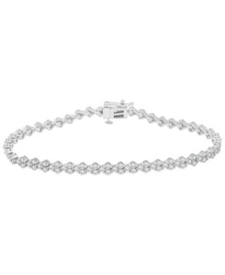 Macy's - Diamond Tennis Bracelet (2 ct. t.w.) in 10K White Gold
