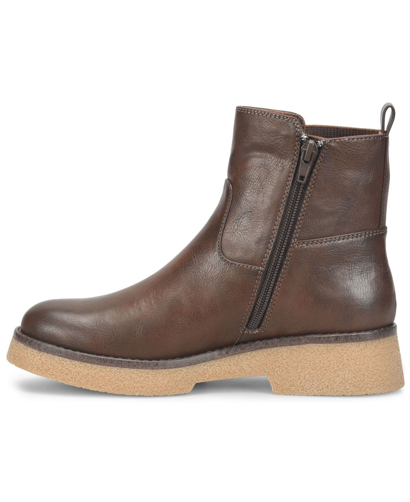 Женские ботинки b.o.c. Jayla Zipper Booties, цвет: Тёмный коричневый — фото 6