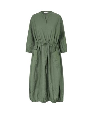 Women's MaNymosa 3/4 Sleeve Loose Fit Midi Dress