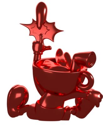 x Shopville: Cuphead Collection - Cuphead Red Chrome Vinyl Figure [Limited Edition 500]