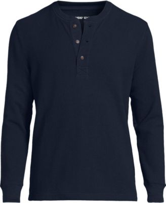 Men's Long Sleeve Thermal Waffle Henley