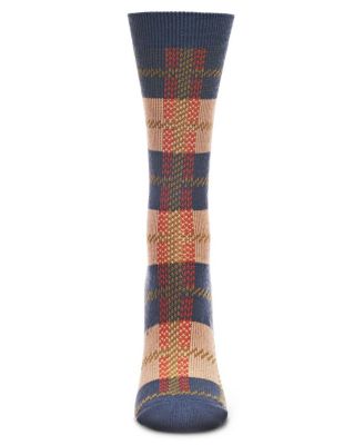Women's Retro Vintage Plaid Crew Socks
