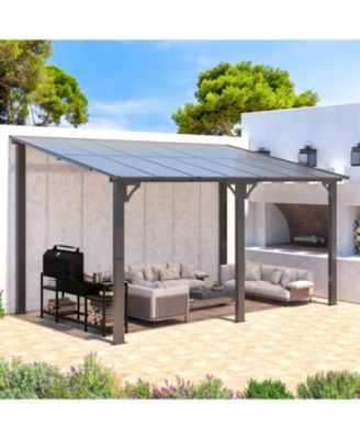 14'x8' Wall Mounted Gazebos Pergola