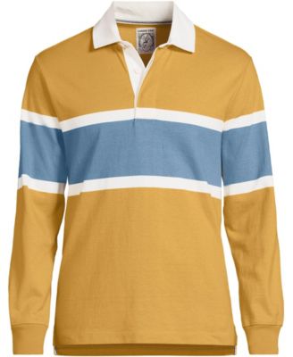 Men's Long Sleeve Stripe Rugby Shirt
