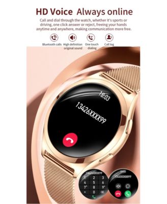 watch 1.27 HD large screen heart rate female physiological monitoring waterproof Bluetooth watch -Silver