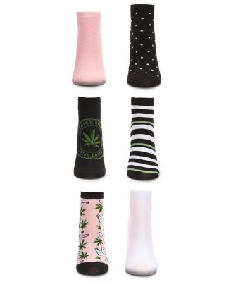 Women's 6 Pair Pack Think Green Low Cut Socks