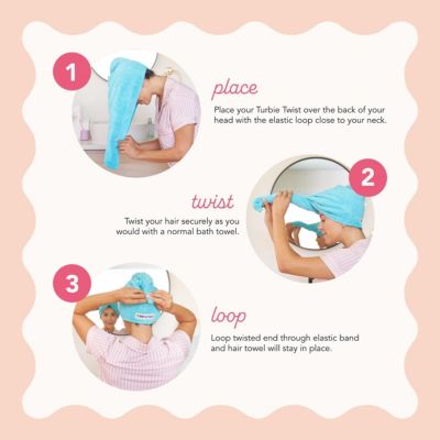 Microfiber Hair Towel Wrap Set, 2-Piece