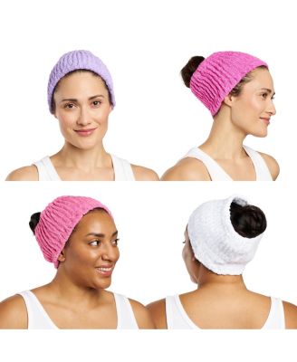 4-Pack Cotton Headbands – Extra-Wide, Comfy, All Hair Types, Classics