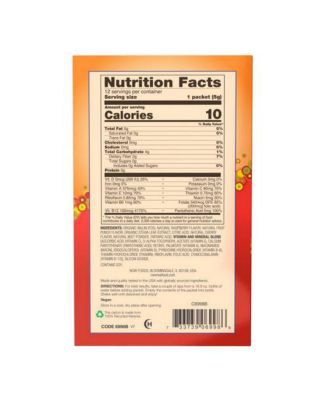 Sugar Free Drink Sticks, Tropical Punch with Fiber 12 sticks, 2.1 oz
