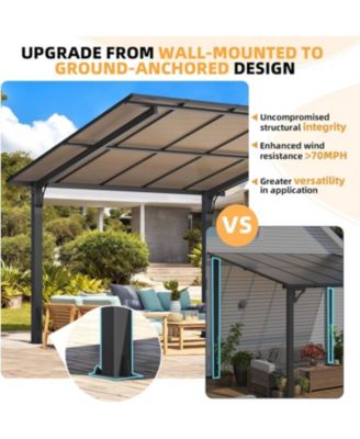 20' x 10' Outdoo Gazebo for Patio, Large 10x20 Pergola Carport