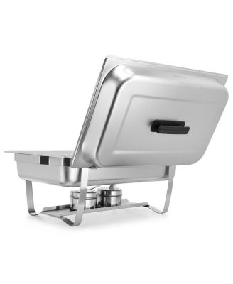 9.5 Quart Foldable Stainless Steel Professional Chafing Dish/Food Warmer/Buffet Server Serving Trays, Set of 2