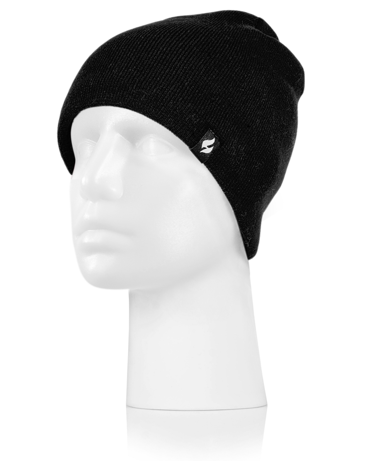 Heat Holders Diana Flat Knit Watch Cap In Black