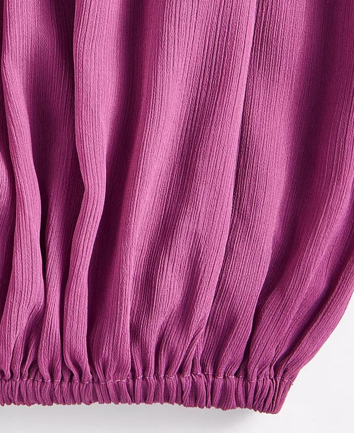 Women's Pull-On Crinkle-Chiffon Balloon Pants - thumbnail 10