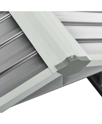 Garden Shed Grey Galvanized steel Standard Durable Garden Shed