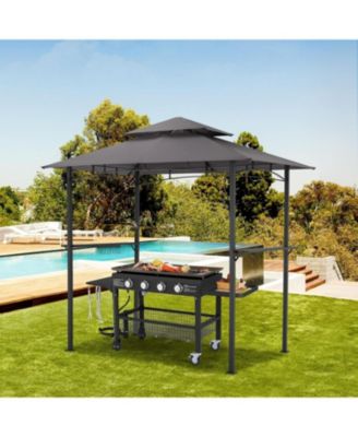 Grill Gazebo 8'x5'Outdoor Patio Backyard BBQ Grill Shelter