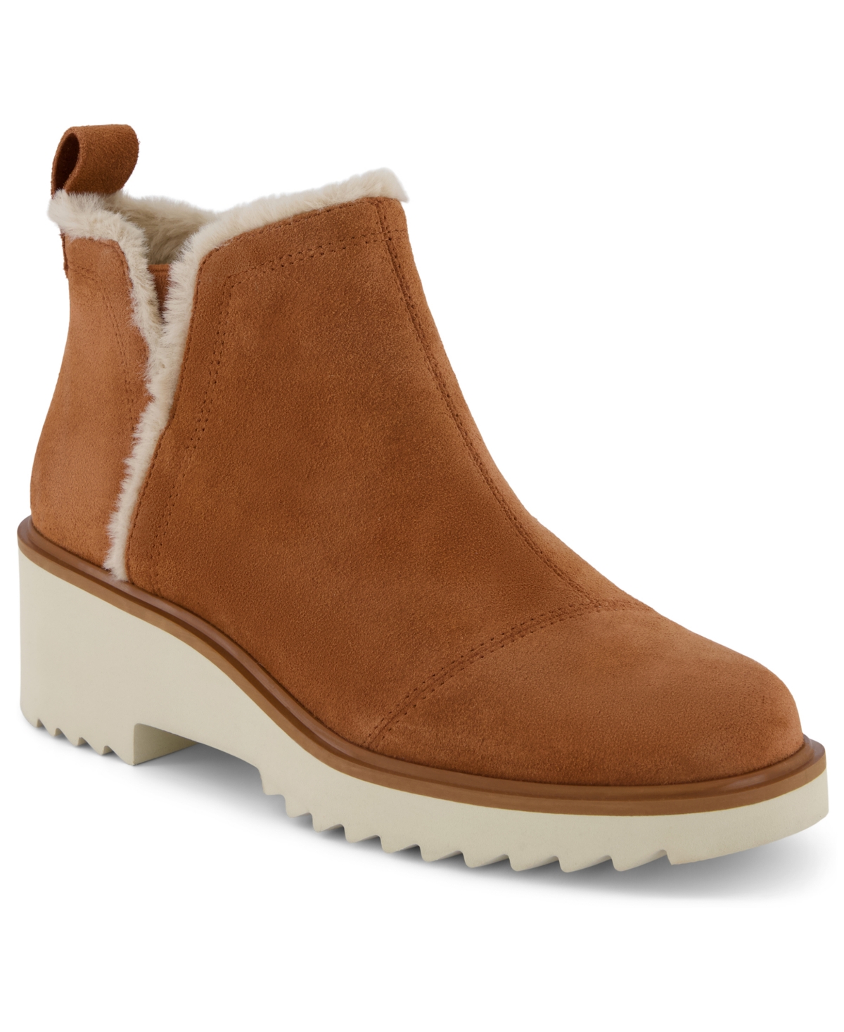 Toms Maude Faux Shearling Lined Bootie In Animal Print