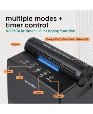 2-in-1 Portable Dehumidifier with Removable Cylinder & Drying Base