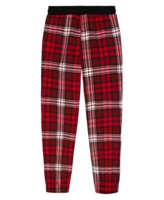 Boys' 2T-7 Plaid Patterned Joggers