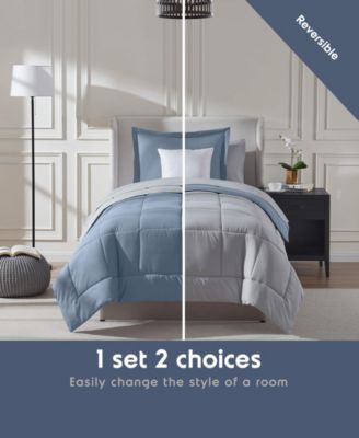 Luxury Soft Reversible 5-Pc. Comforter Set, Twin