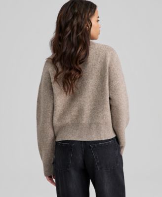Women's Crewneck Drop-Shoulder Sweater, Macy's Exclusive