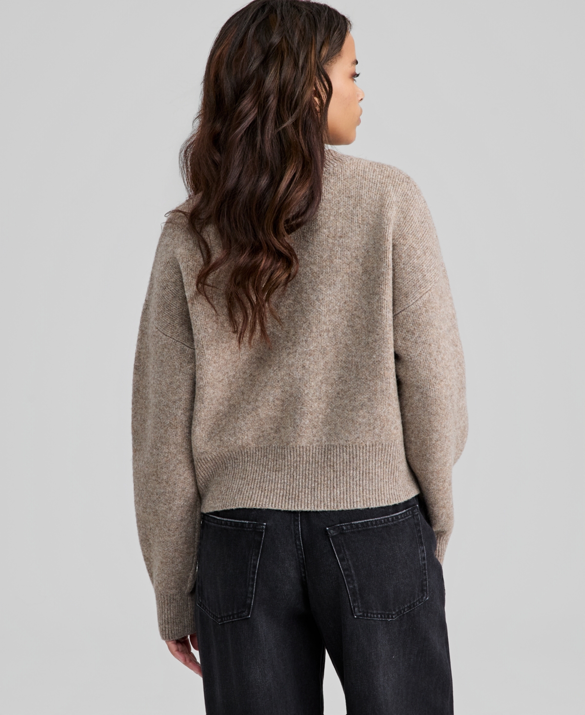 And Now This Women's Crewneck Drop-Shoulder Sweater, Macy's Exclusive