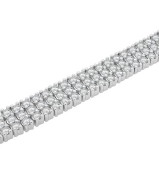 Diamond Tennis Bracelet (5 ct. t.w.) in 10k White Gold, Macy's Exclusive