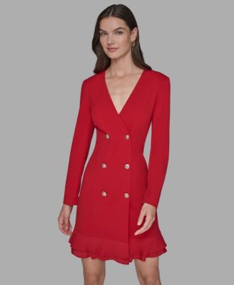 Women's Double-Breasted Jacket Dress
