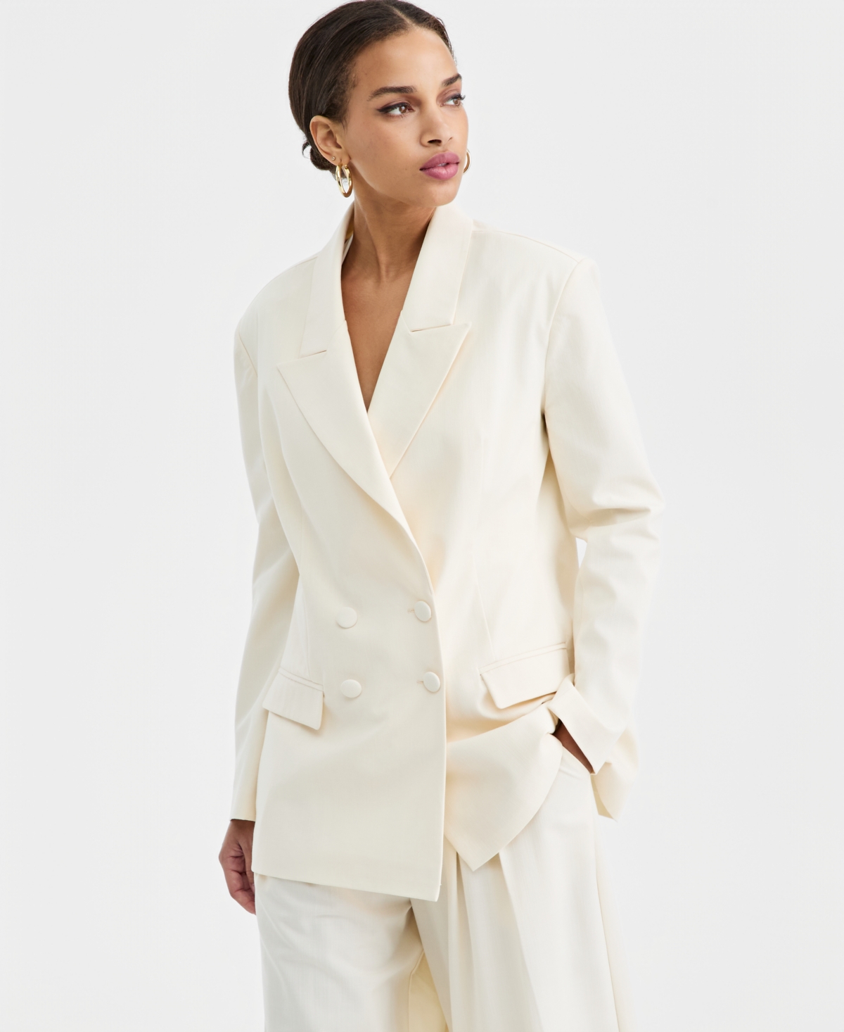 Bar Iii Women's Double-Breasted Blazer, Macy's Exclusive