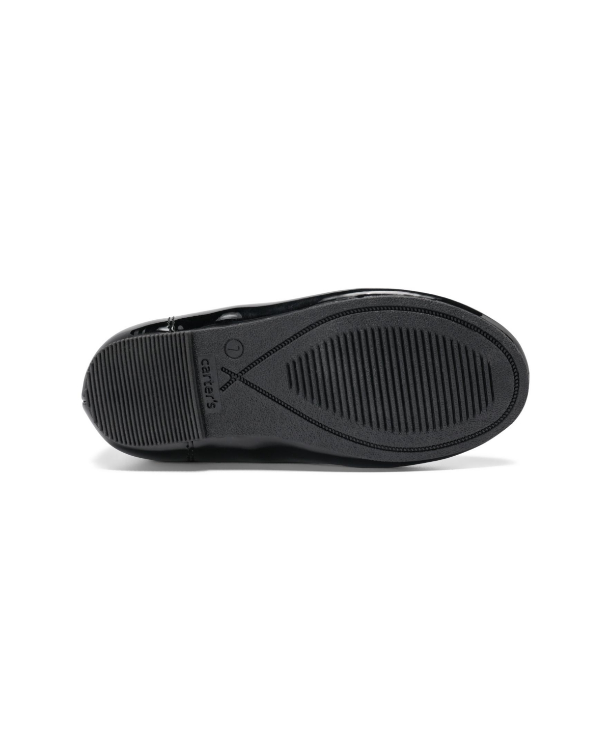 Carter's Girls 4-11 Patterned Ballerina Shoes In Black
