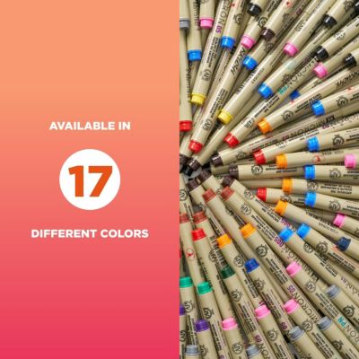 Pigma Micron Black Ink Multi-tip Set, 10 Pack