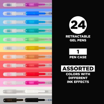 Gelly Roll Retractable 25 Piece Gift Set: 24 Pens + 1 Pen Case