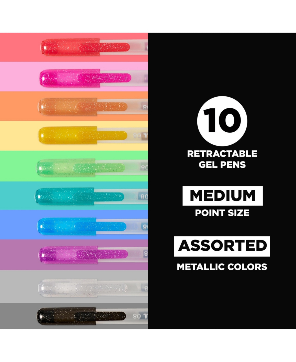 Sakura Gelly Roll Retractable 25 Piece Gift Set: 24 Pens + 1 Pen Case