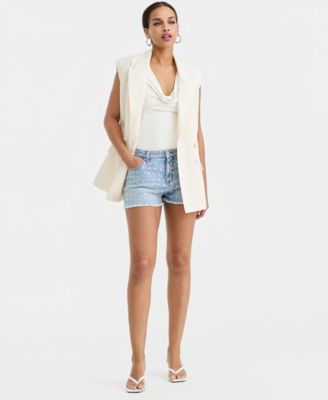 Women's Double-Breasted Sleeveless Blazer, Macy's Exclusive