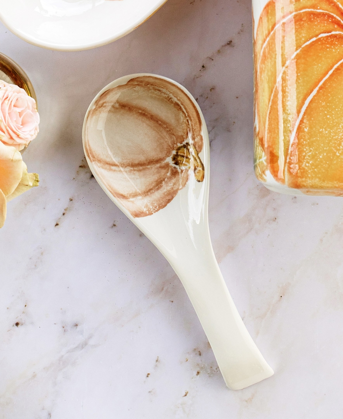 Vietri Pumpkins Spoon Rest
