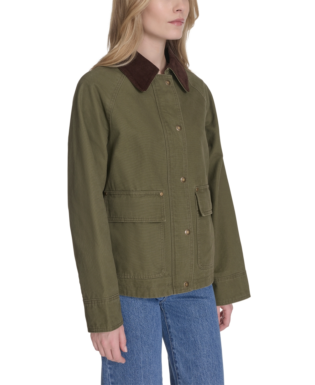 Levi's Women's Regular Short Cotton Barn Jacket In Green