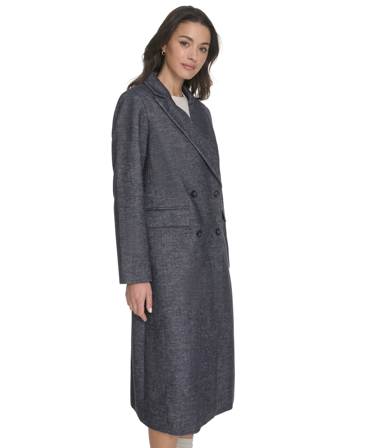 Levi's Women's Regular Double Breasted Blazer Coat In Gray