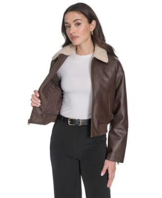 Women's Sherpa Collar Bomber Jacket