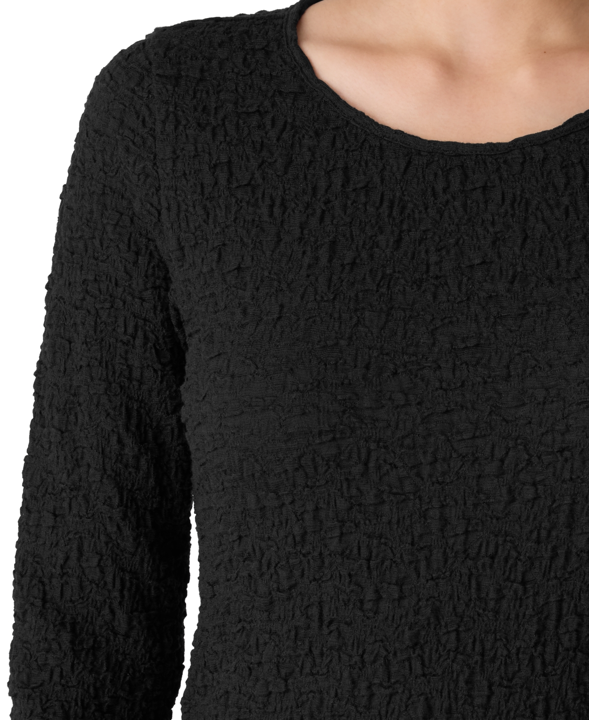 Eileen Fisher Women's Long Sleeve Round Neck Top