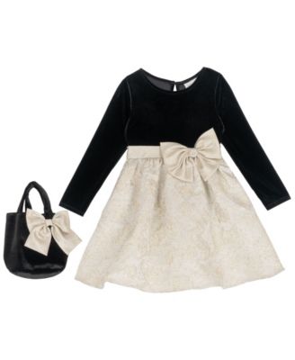 Girls' 2T-6X Skirt Dress with Bag Set