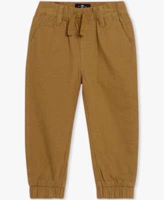 Baby Boys' Long Sleeve Shirt and Denim Cargos, 2-Piece Set