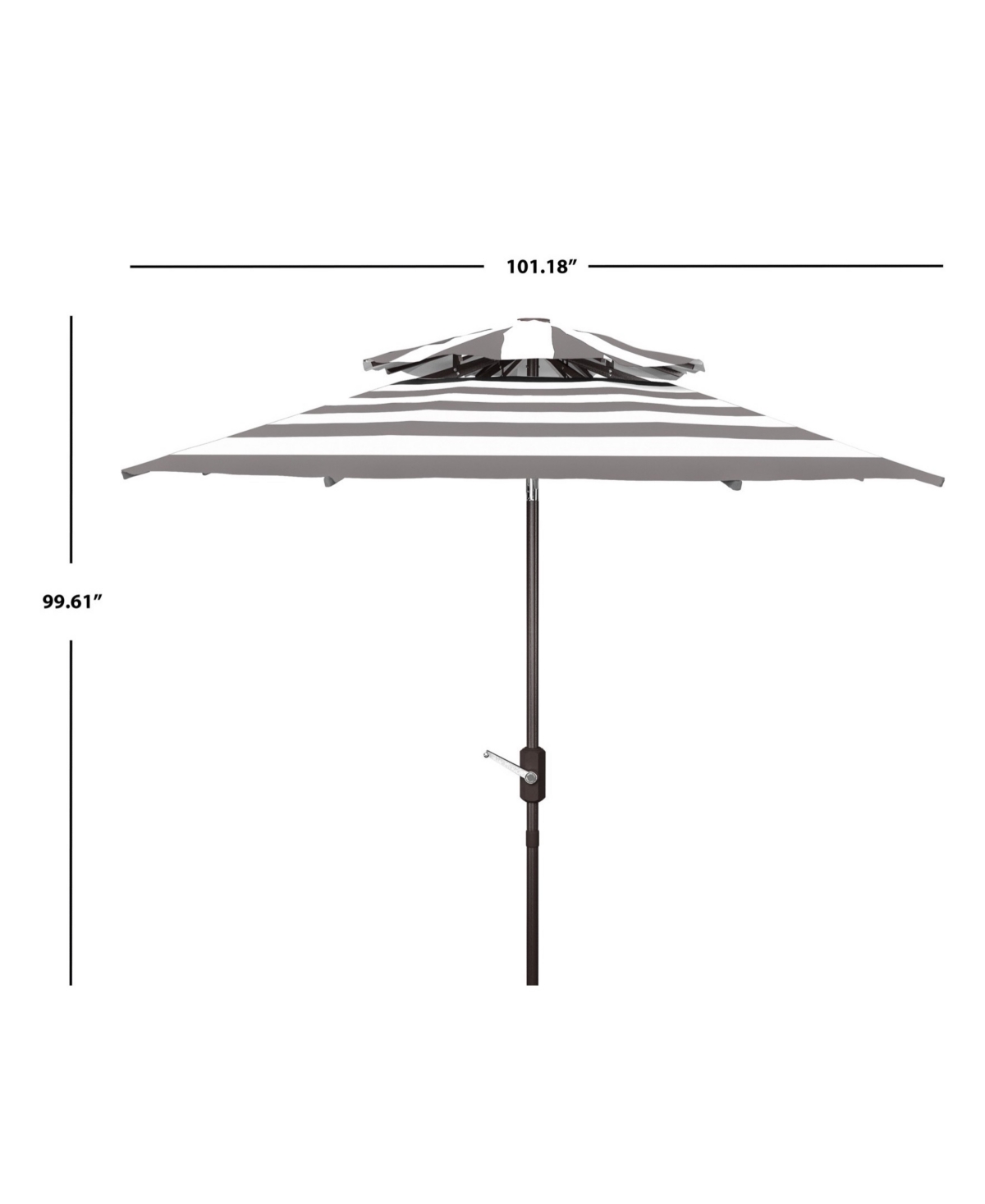 Safavieh Iris 9' Fashion Umbrella In Multi