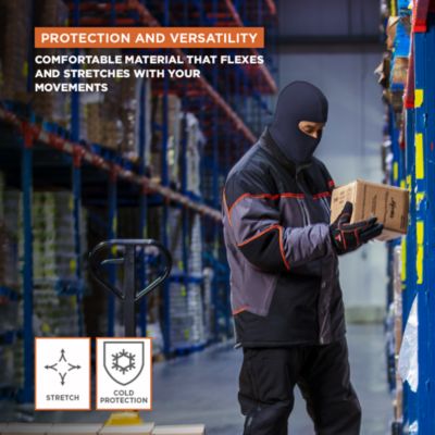 Men's Open Hole Face Mask - Breathable, Flexible, and Warm Winter Face Cover