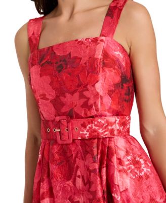 Petite Sleeveless Jacquard Dress