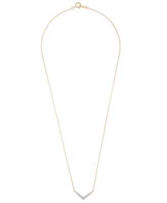Diamond Necklace (1/6 ct. t.w.) in 10K Yellow Gold, Created for Macy's