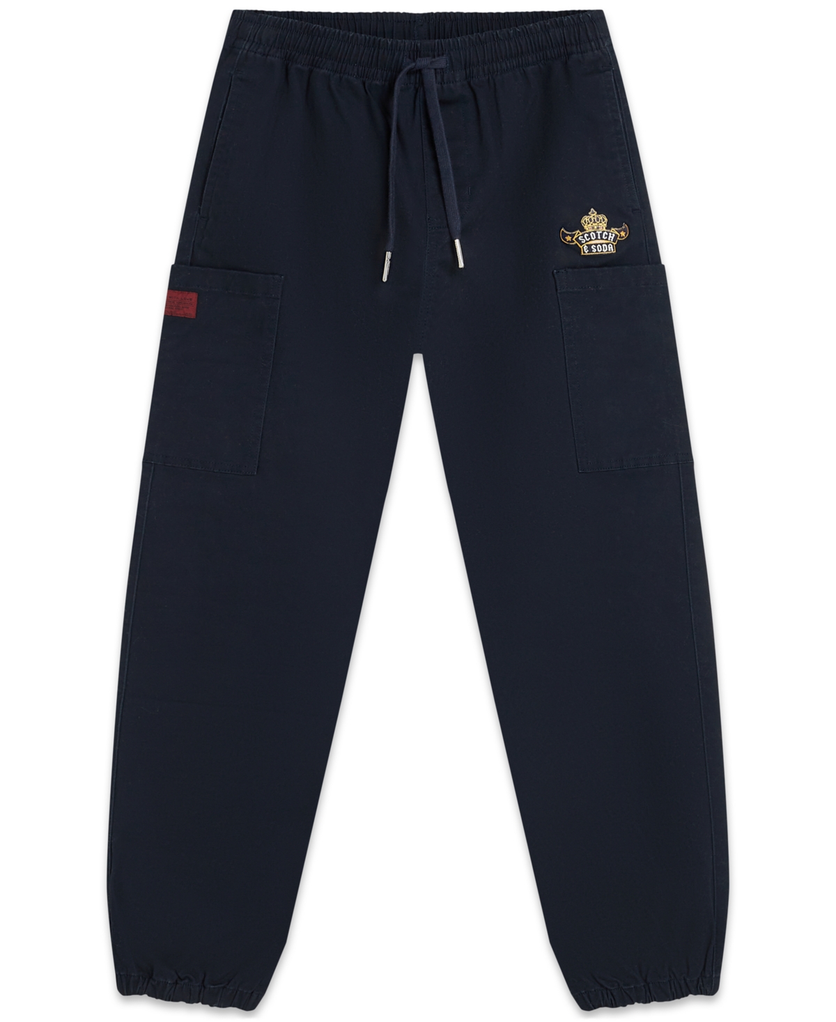 Scotch & Soda Boys 8-16 Twill Cargo Joggers In Blue