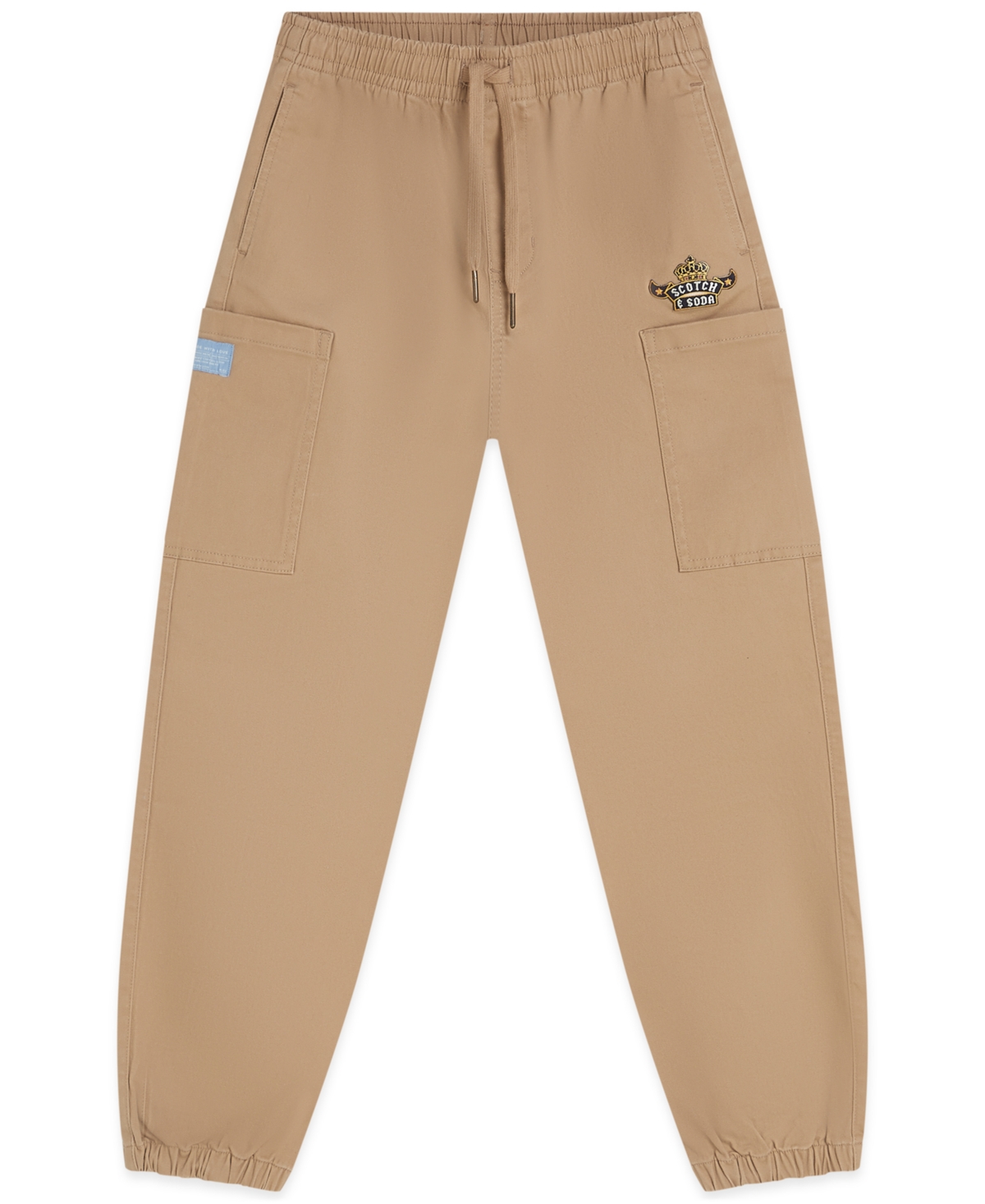 Scotch & Soda Boys 8-16 Twill Cargo Joggers In Brown