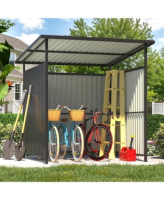 6' x 6' Gazebo Outdoor Pergola for Patio, Small Lean to Hardtop Grill Gazebo