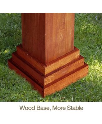 Wood Pergola 12'x10' Cedar Wood Gazebo, Outdoor Pergola for Patio Deck Garden Backyard and Patio