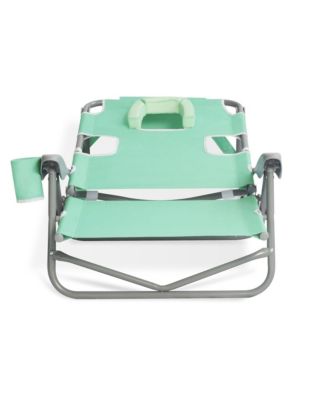 On-Your-Back Outdoor Reclining Beach Lounge Pool Camping Chair, Teal